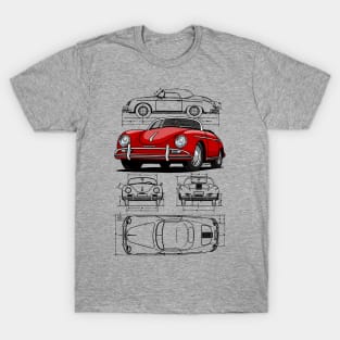 Porsche 356 T Shirts for Sale TeePublic